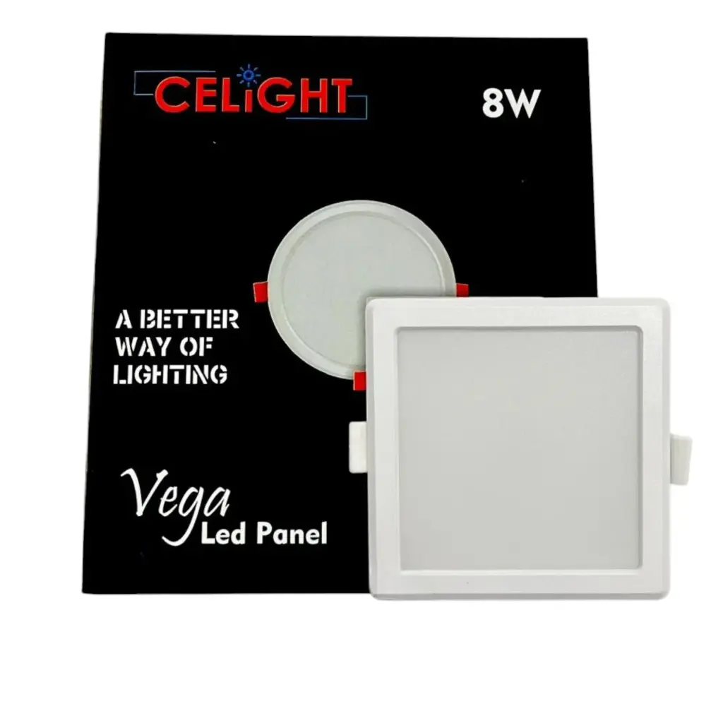 Square Panel Light –8 Watt (Cut Size: 4 Inch) (Natural white)